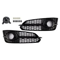 Lot 2 Calandres Antibrouillard Noires Audi A8 S8 2015-2017 - vue de profil - Becquet Voiture