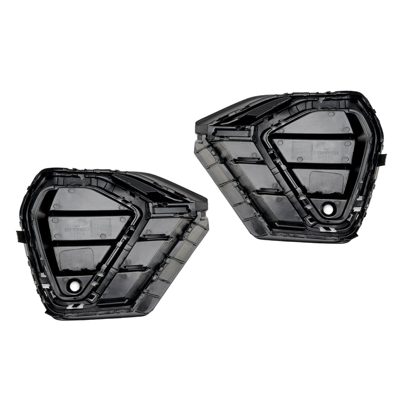 Lot 2 Calandres Pare-chocs Noir Brillant Audi Q3 S-Line 2019-2022 - détail du montage - Becquet Voiture