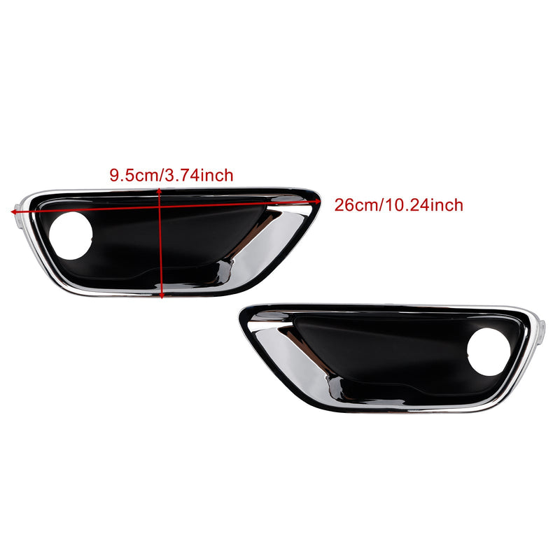 Lot 2 Grilles Antibrouillard Avant Jeep Grand Cherokee 2016-2020 - vue arrière - Becquet Voiture