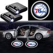 Lot 2 Projecteurs LED de Porte Philadelphia 76ers pour Voiture