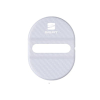 Lot 4 Caches Serrures Porte SEAT FR Logo - packshot studio - Becquet Voiture