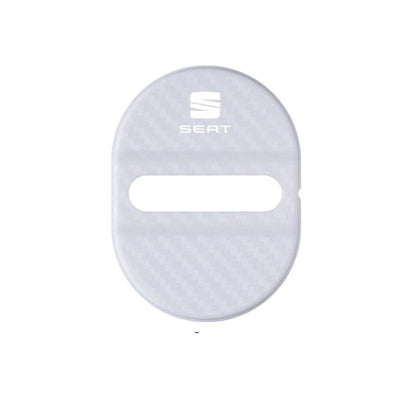 Lot 4 Caches Serrures Porte SEAT FR Logo - packshot studio - Becquet Voiture