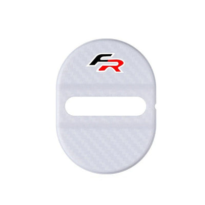 Lot 4 Caches Serrures Porte SEAT FR Logo - vue arrière - Becquet Voiture