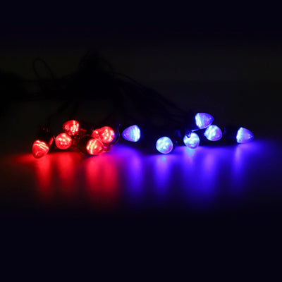 Lot 8 Feux Clignotants LED Calandre Tête de Balle - installé sur véhicule - Becquet Voiture
