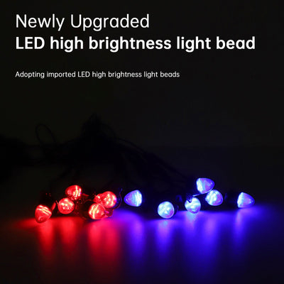 Lot 8 Feux Clignotants LED Calandre Tête de Balle - vue de profil - Becquet Voiture