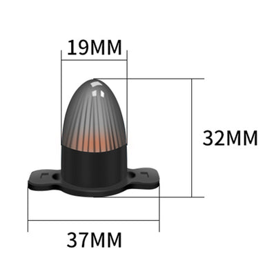 Lot 8 Feux Clignotants LED Calandre Tête de Balle - vue de trois-quarts - Becquet Voiture