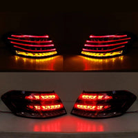 Set mit 4 LED-Rückleuchten Mercedes E-Klasse W212 - Studio-Packshot - Becquet Voiture