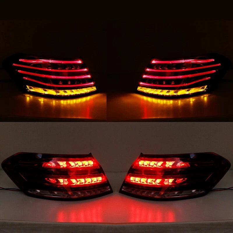 Set mit 4 LED-Rückleuchten Mercedes E-Klasse W212 - Studio-Packshot - Becquet Voiture