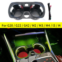 Lumière Ambiance BMW Porte-Gobelet G20 G22 M2 M3 M4 - vue de face - Becquet Voiture