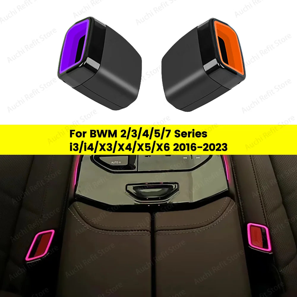 Lumière Ambiance Ceinture Sécurité BMW - vue de face - Becquet Voiture