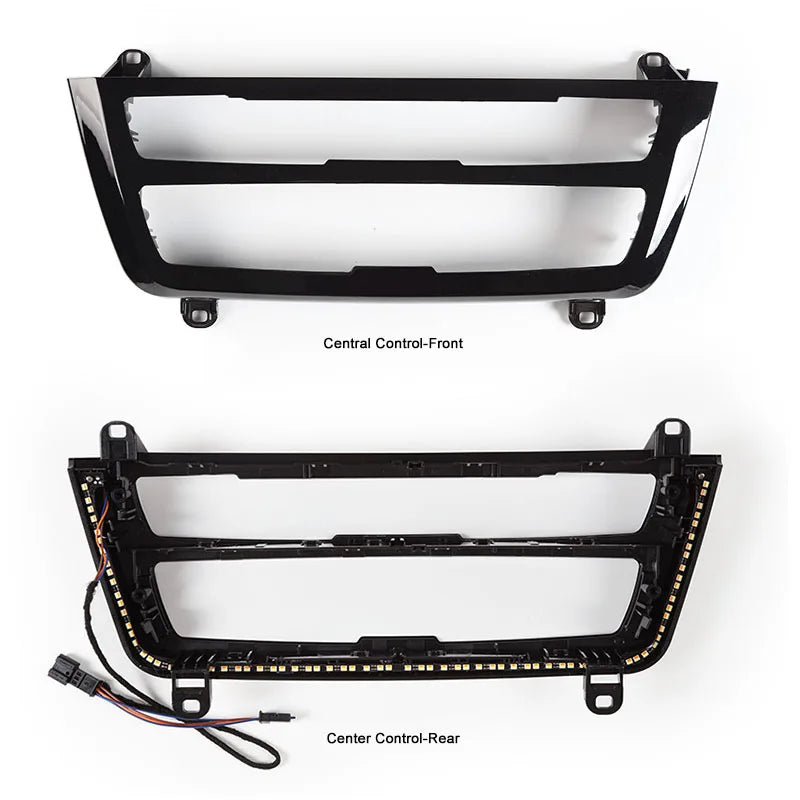 Lumière d'Ambiance Console Radio BMW F30 LCI - vue de trois-quarts - Becquet Voiture