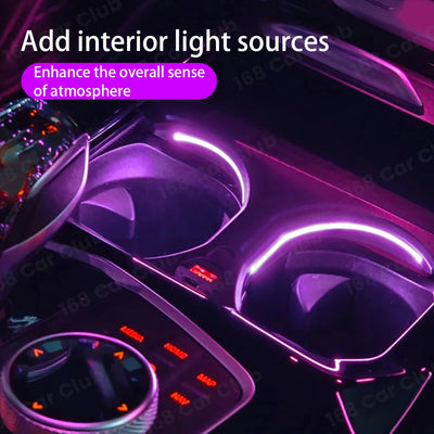 Lumière d'Ambiance Porte-Gobelet BMW X3 X4 G01 G02 - installé sur véhicule - Becquet Voiture
