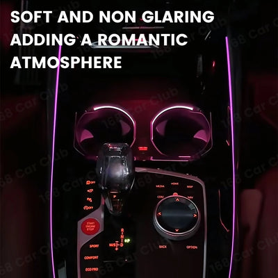 Lumière d'Ambiance Porte-Gobelet BMW X3 X4 G01 G02 - vue arrière - Becquet Voiture