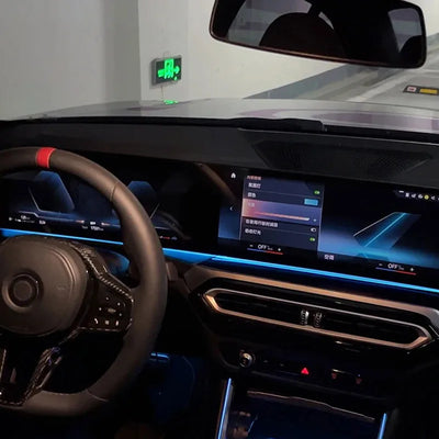 Lumière d'Ambiance sous Écran BMW G20 G60 G05 - installé sur véhicule - Becquet Voiture