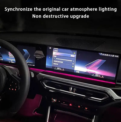 Lumière d'Ambiance sous Écran BMW G20 G60 G05 - packshot studio - Becquet Voiture