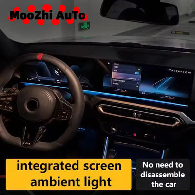 Lumière d'Ambiance sous Écran BMW G20 G60 G05 - vue de profil - Becquet Voiture