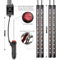 Lumière d'ambiance voiture 72 LED RGB intérieur multicolore - packshot studio - Becquet Voiture