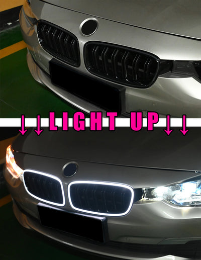 Lumière LED Calandre BMW Série 3 F30 2013-2018 M Performance - vue de profil - Becquet Voiture