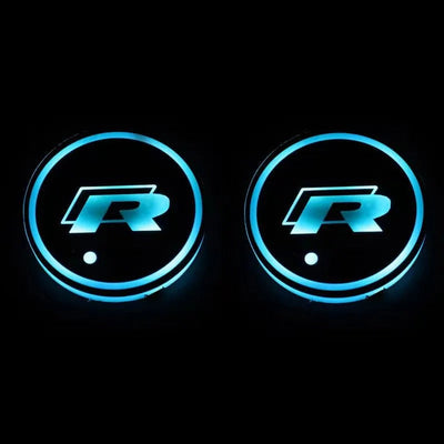 Lumière LED Porte-Gobelet Volkswagen Golf R - vue de profil - Becquet Voiture