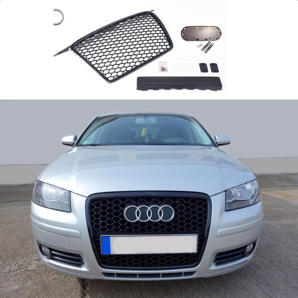 Calandre noir brillant Audi A3 8P look RS3
