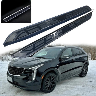 Marchepieds Latéraux Aluminium Cadillac XT4 2019-2023 - vue de face - Becquet Voiture