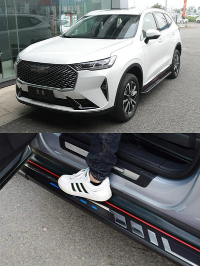 Marchepieds Latéraux Aluminium Honda CR-V 2023-2025 (réf. 2) - installé sur véhicule - Becquet Voiture