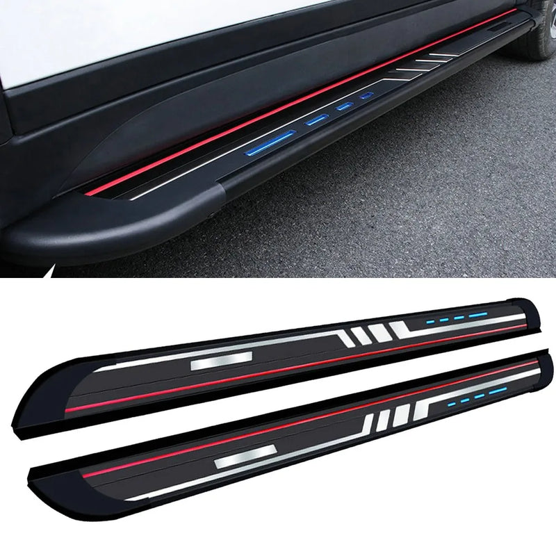 Marchepieds Latéraux Aluminium Honda HR-V 2016-2022 - vue de dessus - Becquet Voiture
