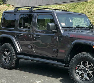 Marchepieds Latéraux Aluminium Jeep Wrangler JL 2018-2025 - packshot studio - Becquet Voiture