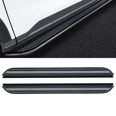 Marchepieds Latéraux Aluminium Porsche Macan 2014-2024 - détail du montage - Becquet Voiture