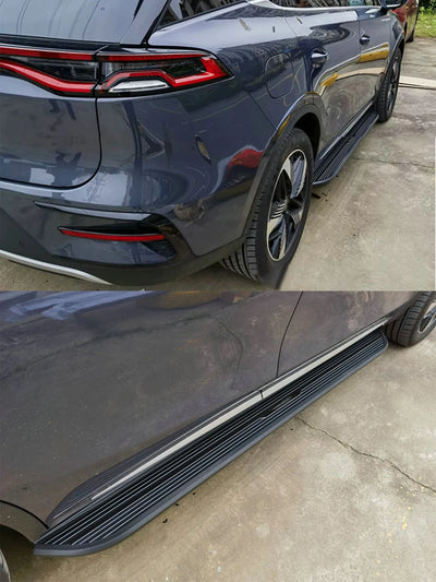 Marchepieds Latéraux Aluminium Porsche Macan 2014-2024 - installé sur véhicule - Becquet Voiture