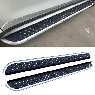 Marchepieds Latéraux Aluminium Porsche Macan 2014-2024 (réf. 2) - vue rapprochée - Becquet Voiture