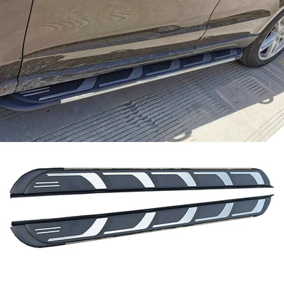 Marchepieds Latéraux Aluminium Porsche Macan 2014-2024 - vue arrière 2 - Becquet Voiture