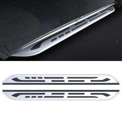 Marchepieds Latéraux Aluminium Porsche Macan 2014-2024 - vue de face 2 - Becquet Voiture