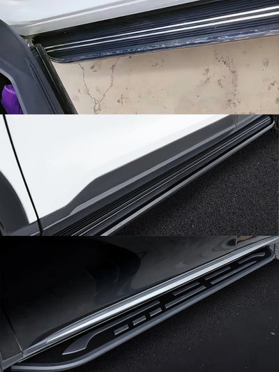 Marchepieds Latéraux Aluminium Porsche Macan 2014-2024 - vue de profil - Becquet Voiture