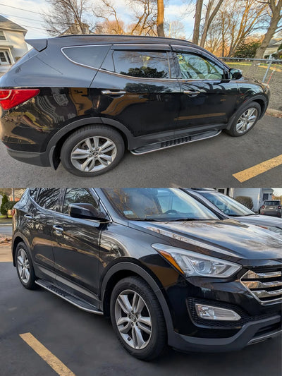 Marchepieds Latéraux Aluminium Porsche Macan 2014-2024 - vue de trois-quarts - Becquet Voiture