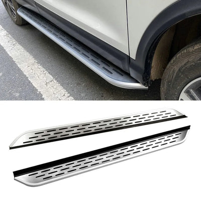 Marchepieds Latéraux Aluminium Volkswagen Atlas Teramont 2018-2024 - détail du montage 2 - Becquet Voiture