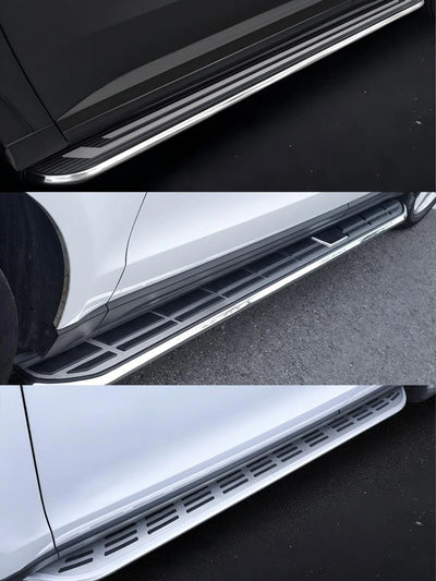 Marchepieds Latéraux Aluminium Volkswagen Tiguan 2018-2024 - packshot studio - Becquet Voiture