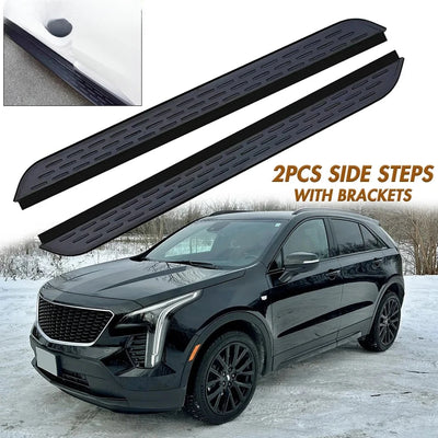 Marchepieds Latéraux Cadillac XT4 2019-2025 - vue de face - Becquet Voiture