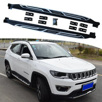 Marchepieds Latéraux Jeep Cherokee KL 2014-2023 - vue de face - Becquet Voiture