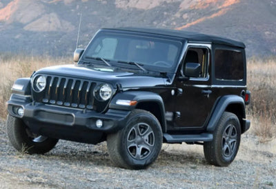 Marchepieds Latéraux Jeep Wrangler JL 2 Portes 2018-2025 - installé sur véhicule - Becquet Voiture
