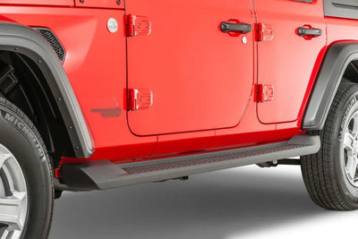 Marchepieds Latéraux Jeep Wrangler JL 4 Portes 2018-2025 - installé sur véhicule - Becquet Voiture