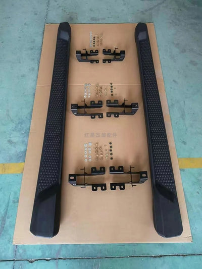 Marchepieds Latéraux Jeep Wrangler JL 4 Portes 2018-2025 - vue arrière - Becquet Voiture
