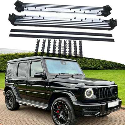 Marchepieds Latéraux Mercedes Classe G W463 2019-2024 - vue de face - Becquet Voiture