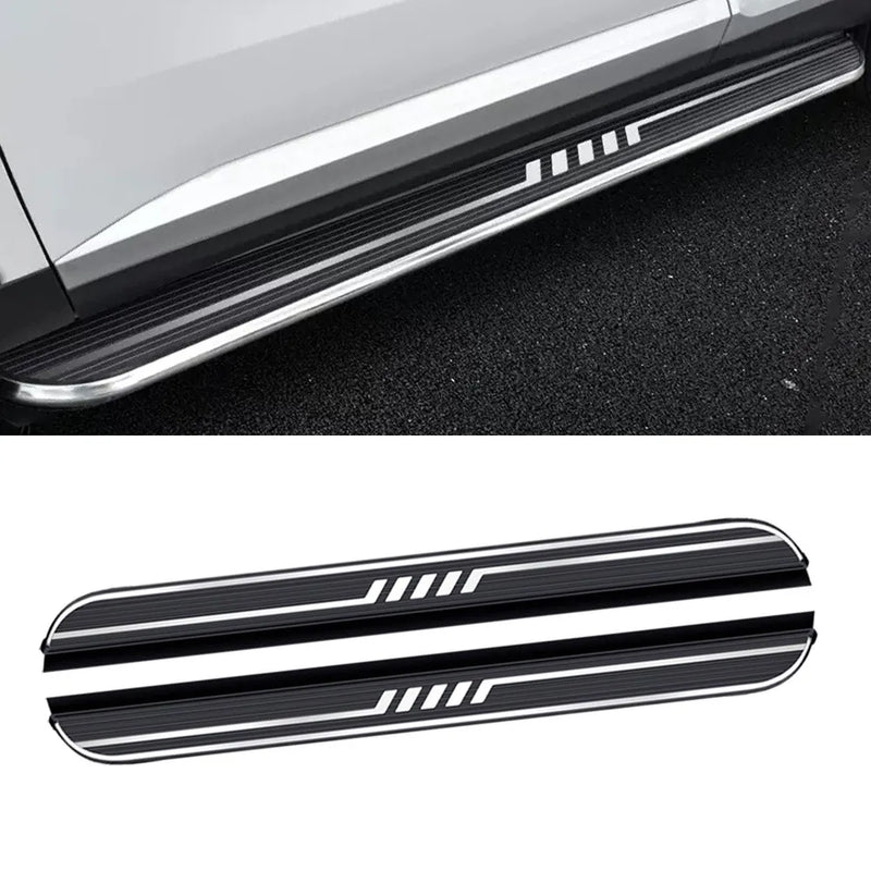 Marchepieds Latéraux Noirs Chevrolet Trailblazer 2021-2025 - vue de face 2 - Becquet Voiture