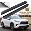Marchepieds Latéraux Noirs Toyota Highlander Kluger 2020-2023