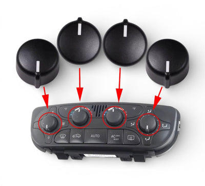 Mercedes-Benz Classe C W203 Boutons Climatisation Remplacement - vue de face - Becquet Voiture