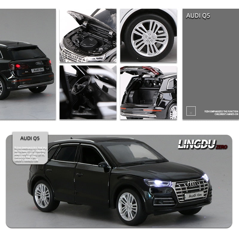 Miniature Audi Q5 1:32 - vue de dessus - Becquet Voiture