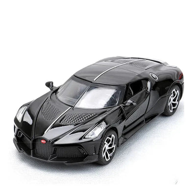 Miniature Bugatti La Voiture Noire 1:32 Noir - vue de face - Becquet Voiture