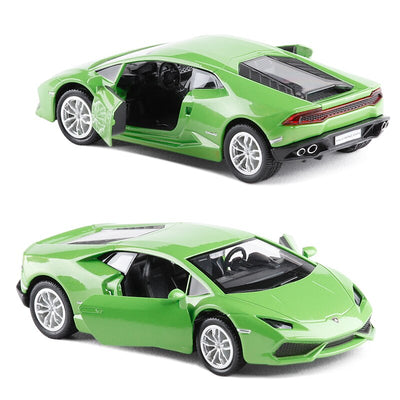 Miniature Lamborghini Huracan 1:36 - vue de face 2 - Becquet Voiture