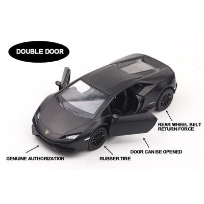 Miniature Lamborghini Huracan 1:36 - vue rapprochée - Becquet Voiture